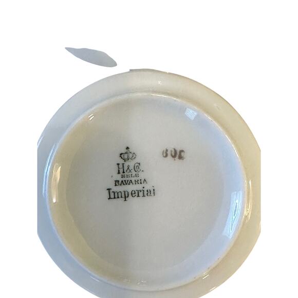 Heinrich & Co Vintage 1930's 'Claridge' Imperial Flat Cup & Saucer-Set of 2 - Picture 4 of 6